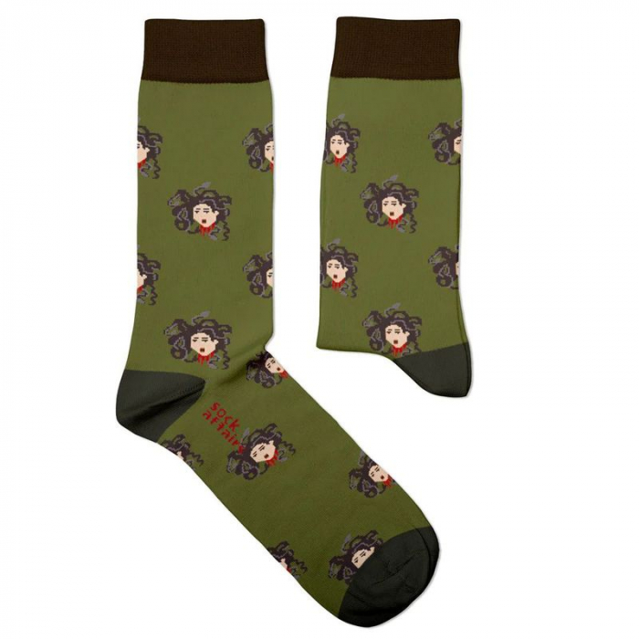Socken Kunstwerke - Caravaggio "Medusa"